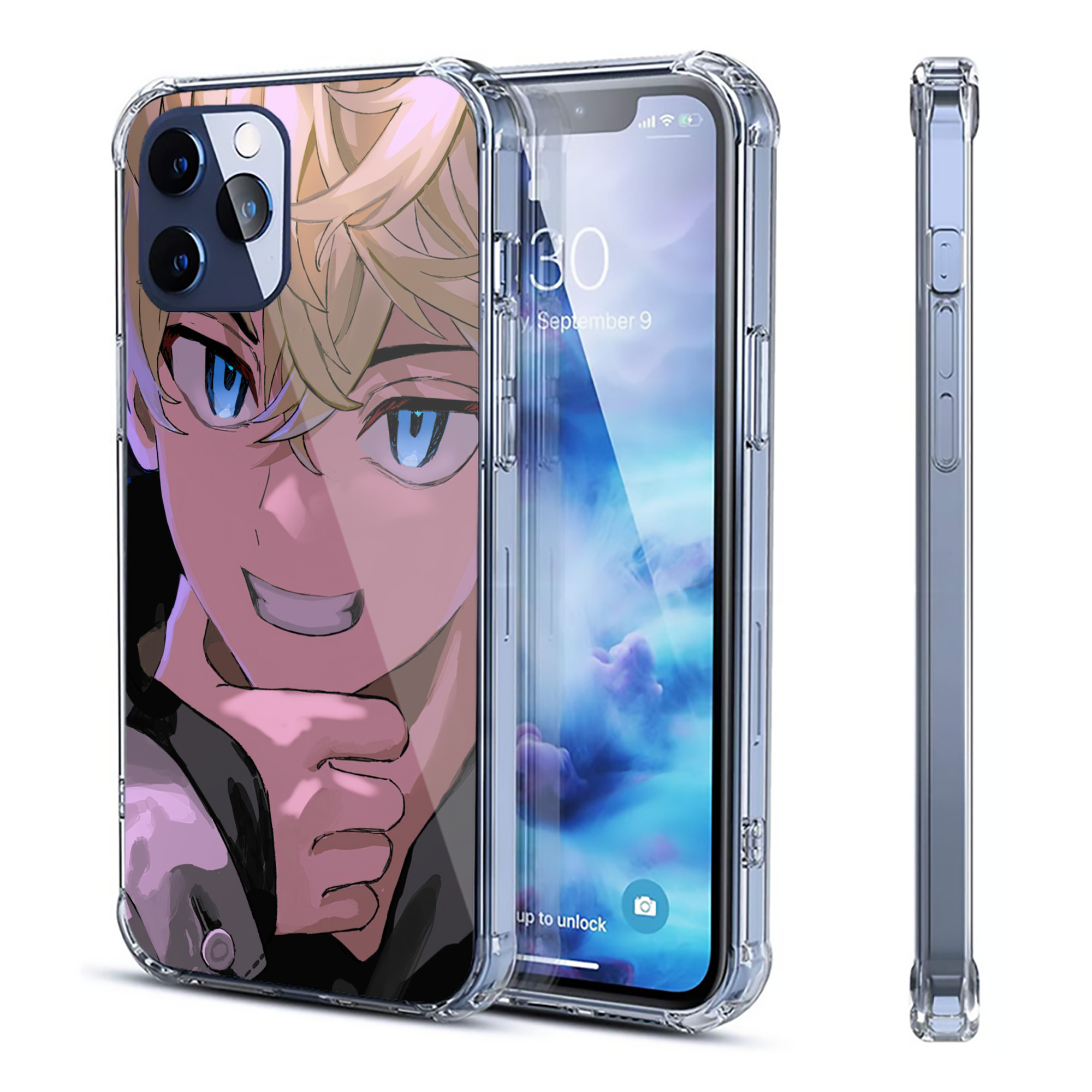 （画像用） 東京リベンジャーズ Tokyo Revengers 【iPhone 12シリーズ対応】透明スマホケース（クリアソフトケース）